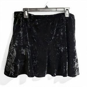 Comfort Fit 90s Revival Inspired Pull On Dark Romantic Whimsigoth Crushed Velvet